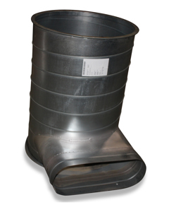 T-piece ND 630x600/200x630      920mm with 2 flanges